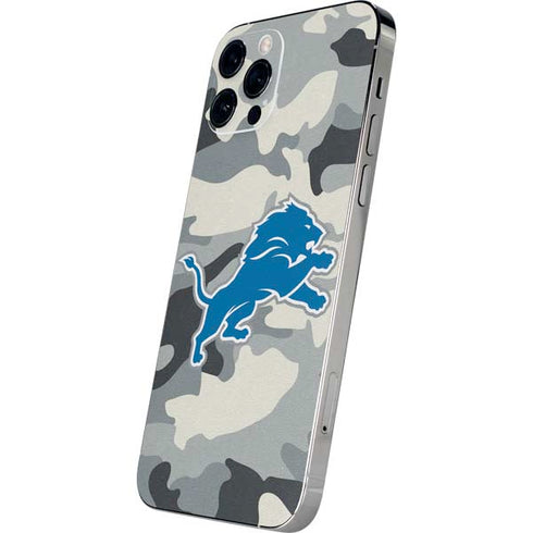 NFL Detriot Lions Camo iPhone 12 Pro Skin